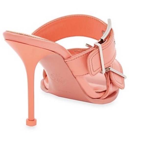 New Alexander McQueen buckle leather mules - Picture 3 of 15